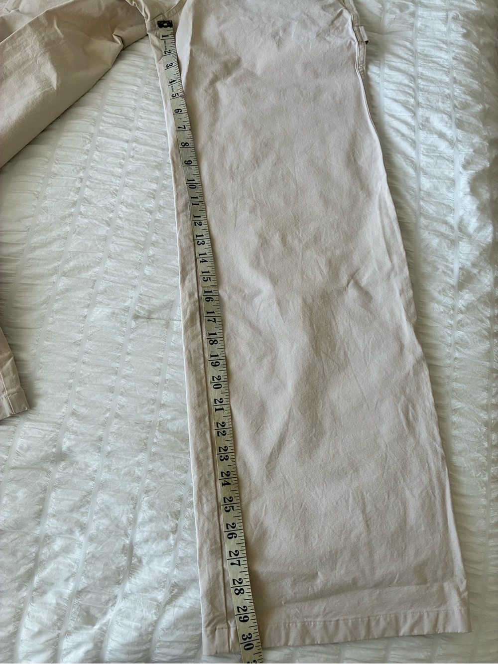 Vuori Getaway Wide Leg Pants in Milkweed Cream Size Small - Picture 8 of 10